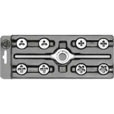 Bučovice Tools 330 129 Závitové kruhové čelisti v sadě MINI-1 (M3 - M12)