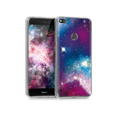 kwmobile Прозрачен калъф с дизайн космос за Huawei P9 Lite 2017 - многоцветен