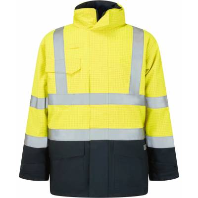 Portwest S779 Nehorľavá vetrovka Bizflame Hi Vis Multi Protection Žltá Námornícka modrá