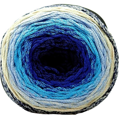 Chainy Cotton Cake ReTwisst 06 variace modré, krémové