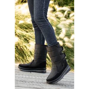 Moda Trend Дамски боти за сняг - Черни #358764 (358764_Черно)