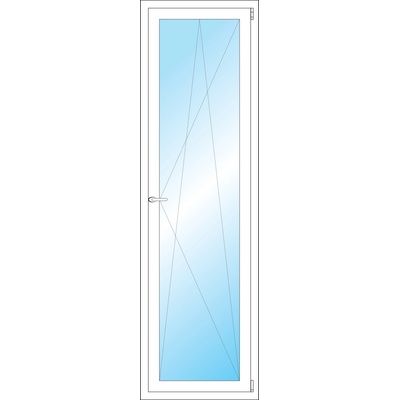 OKNA HNED Plastové okno 60x202 cm (600x2020 mm) bílé otevíravé a sklopné pravé