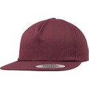 Urban Classics Unstructured 5-Panel Snapback maroon