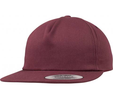 Urban Classics Unstructured 5-Panel Snapback maroon