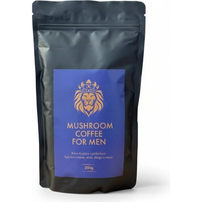 Houbová káva Instantní pro muže káva Arabica lví hříva reishi chaga maca 250 g