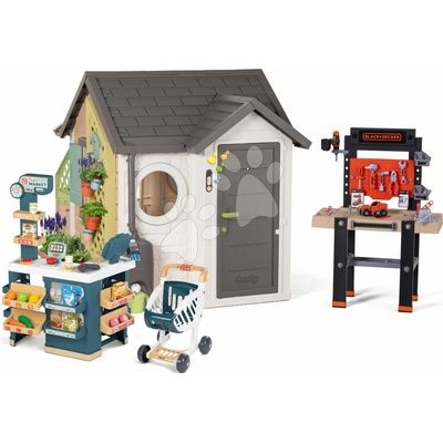 Smoby Domček pre záhradníka Garden House výnimočne rozšíriteľný s pracovným kútikom na záhrade od 24 m