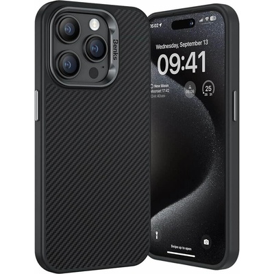 Benks MagClap ArmorPro Kevlar Case 600D - удароустойчив кевларен кейс с MagSafe за iPhone 15 Pro Max (черен)