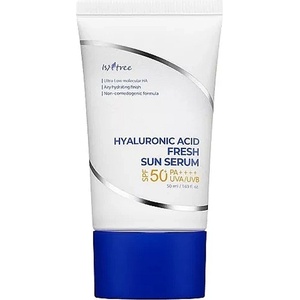 ISNTREE Hyaluronic Acid Fresh Sun Serum SPF50+ PA++++ - Слънцезащитен крем с хиалуронова киселина и модерни филтри 50мл