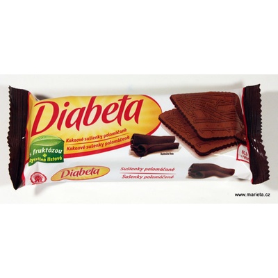 DIABETA kakaové sušenky polomáčené 90 g