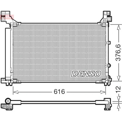 Kondenzátor, klimatizace DENSO DCN50133