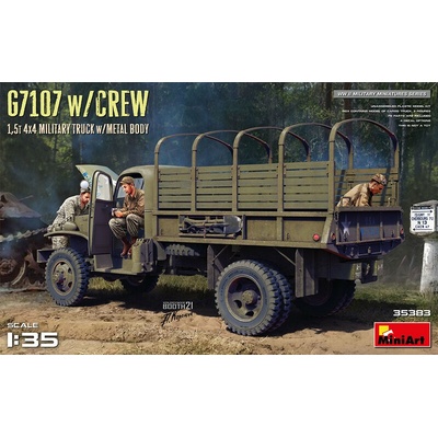 MiniArt G7107 w/Crew 1,5t 4X4 Cargo Truck w/Metal Body 1:35
