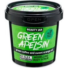 Beauty Jar Green Apelsin povzbuzující tělový peeling s výtažky z kávy 200 g