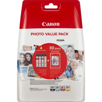 Image 1 of Canon CLI-581 Photo Value Pack BK/C/M/Y (2106C005)