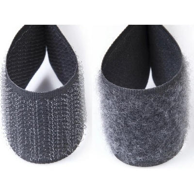 Suchý zip kompletní šíře 30 mm, šedá