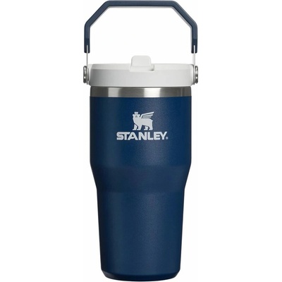 Stanley termoláhev s integrovanou slámkou The IceFlow Flip Straw 2.0 Tumbler 600 ml 24oz Dark Navy