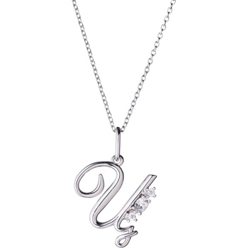 Silenti Jewelry Сребърно колие "Ц