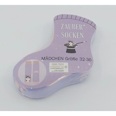 Lonka Zauber Socken Mačička fialové