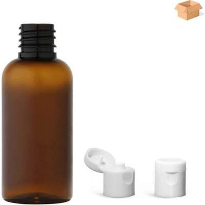 Via Plastová lahvička hněda s bílým dávkovacím víčkem 50 ml 800 ks