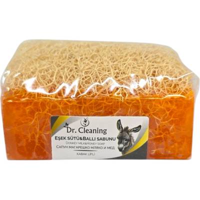 DR. CLEANING, Сапун, Магарешко мляко и мед, луфа, 100 g