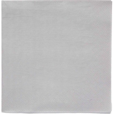Amscan Servítky papierové šedé Graphite 33x33cm 20 ks