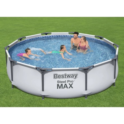 vidaXL Bestway Steel Pro MAX Комплект плувен басейн 305x76 см (3202537)