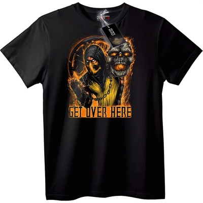 NOONEBRAND Тениска Черепна Get Over Here - 3XL, Black