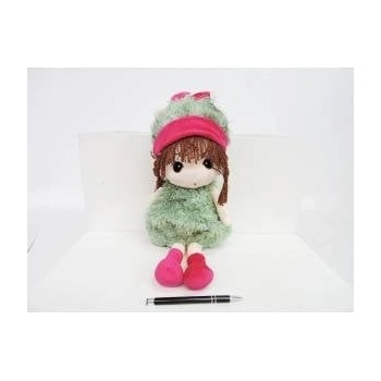 ASKATO RAG DOLL, cuddly, green, 45 cm