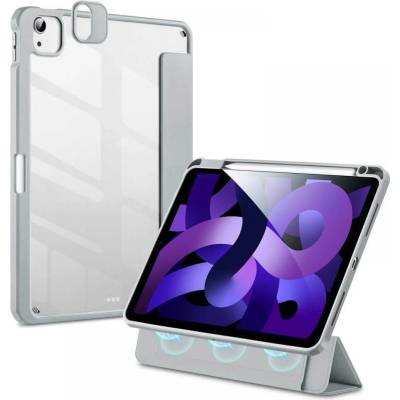 ESR Rebound Hybrid Case Pro - полиуретанов калъф с отделящ се кейс за Apple iPad Air 5 (2022), iPad Air 4 (2020), iPad Pro 11 (2021), iPad Pro 11 (2020), iPad Pro 11 (2018) (сив-прозрачен)