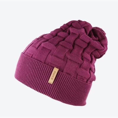 Kama Dětská pletená Merino čepice B100 144 purpurová