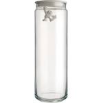 Alessi Кухненски буркан за съхранение GIANNI 2л, с бял капак, стъкло, Alessi (ALAMDR08W)