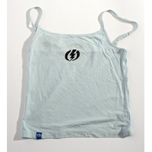 Electric Light Blue Tank Black logo
