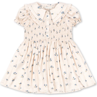 Šaty s krátkým rukávem hedvábné SHEENY Rosa Blau smeatnové Konges Slojd