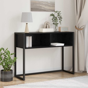 vidaXL Крайна масичка Черния дъб 100 x 36 x 75 см Инженерна дървесина (886690)