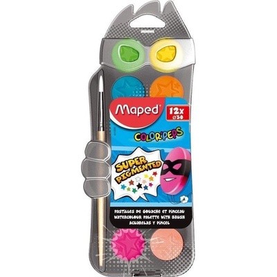 Maped Color Peps Vodové farby, 12 farieb