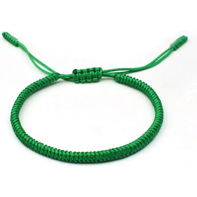 BudNej tibetský náramek pro štěstí zelený MN1901