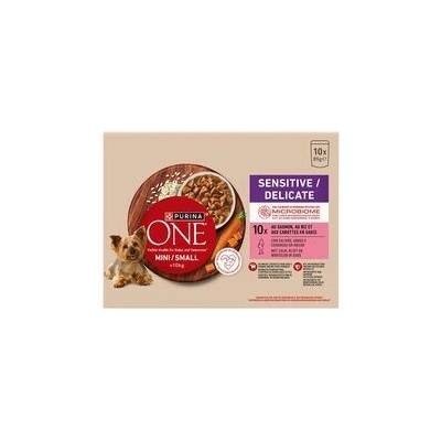 Purina One mini Dog Sensitive Losos ve šťávě multipack 10 x 85 g