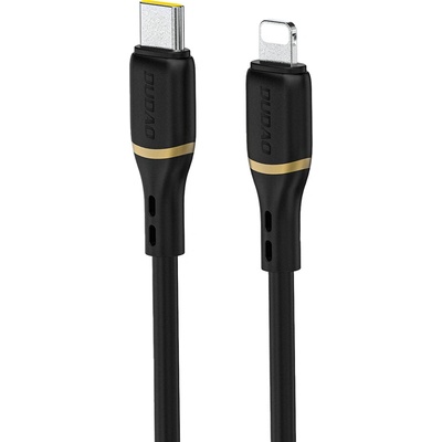 Dudao L25X USB-C Lightning 30W s měkkým silikonovým opletením 1m černý