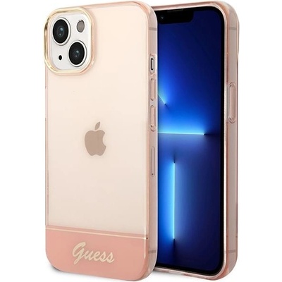 GUESS Кейс Guess GUHCP14MHGCOP за iPhone 14 Plus 6.7", розов / розов, твърд, Translucent (GUE002239-0)