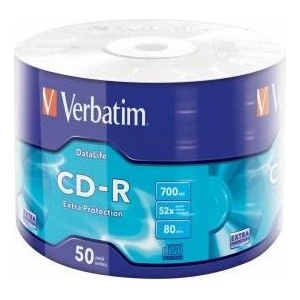 Verbatim CD-R 700MB 52X Extra Protection - 50 бр. (Wrap)