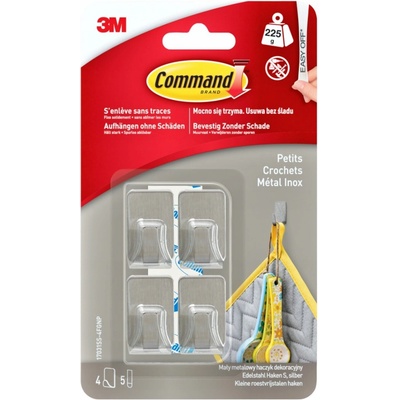 Samolepicí háčky na zeď Command 4 ks – Sleviste.cz