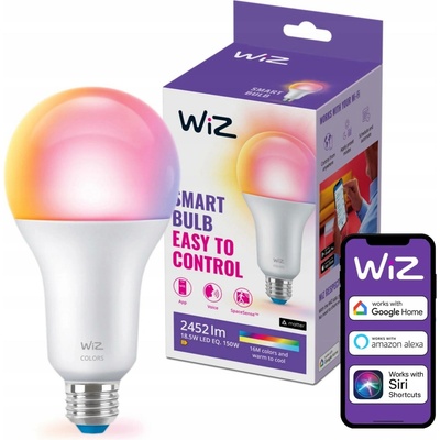 WiZ Colors 8719514554634 inteligentní žárovka LED E27 18,5W 2452lm 2200-6500K RGB stmívatelná