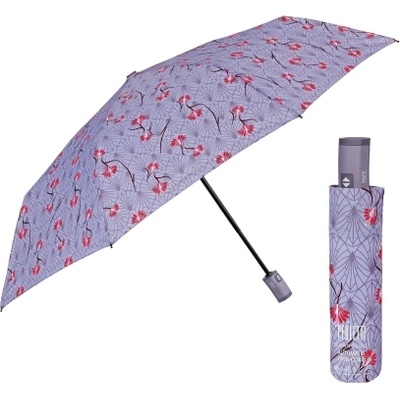 Дамски автоматичен Open-Close чадър Perletti Technology 21776, Лилав