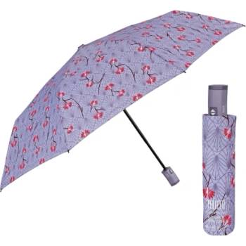 Дамски автоматичен Open-Close чадър Perletti Technology 21776, Лилав