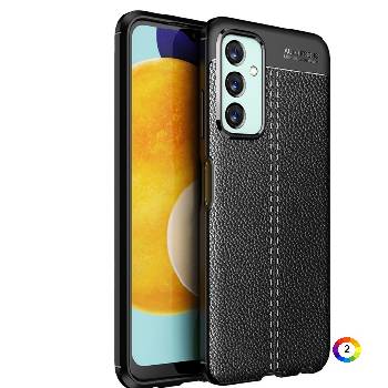 Samsung Galaxy M23 5G/F23 5G Удароустойчив Litchi Skin Калъф и Протектор