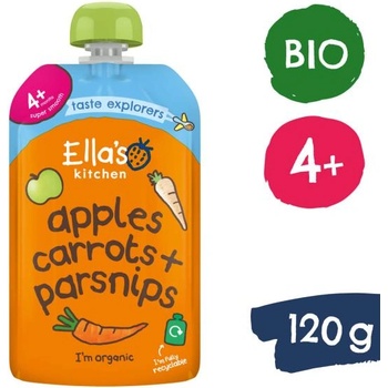 Ella's Kitchen BIO Морков, ябълка и пащърнак (120 g)