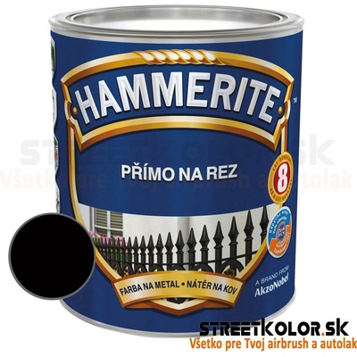 HAMMERITE hladký čierny 0,25l