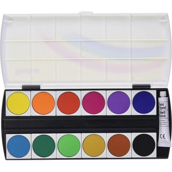 Image 1 of GEHA Водни бои 12 цвята + непрозрачно бяло geha 721217