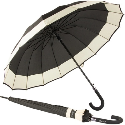 Verk 25016 vládní deštník velký elegantní odolný černo bílý