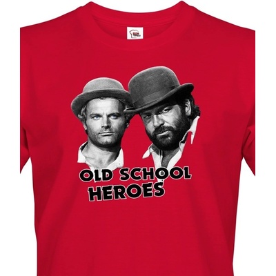 Pánské tričko Bud Spencer a Terence Hill, 0818 červená