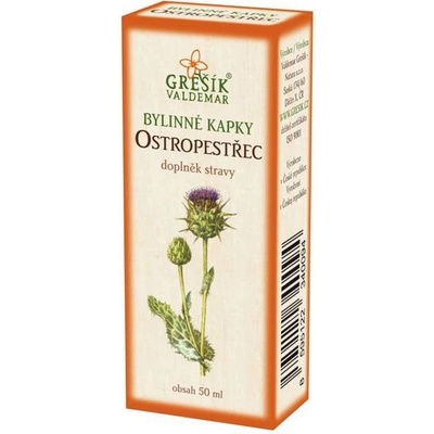 Grešík Ostropestřec bylinné kapky 50 ml